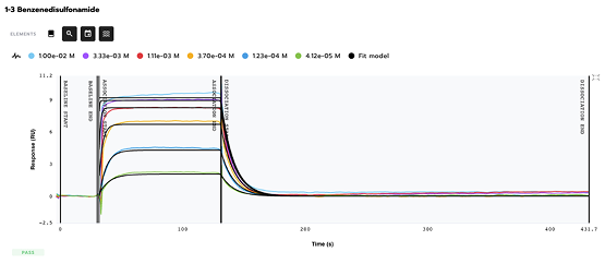 1,3-Benzenedisulfonamide kinetic characterization